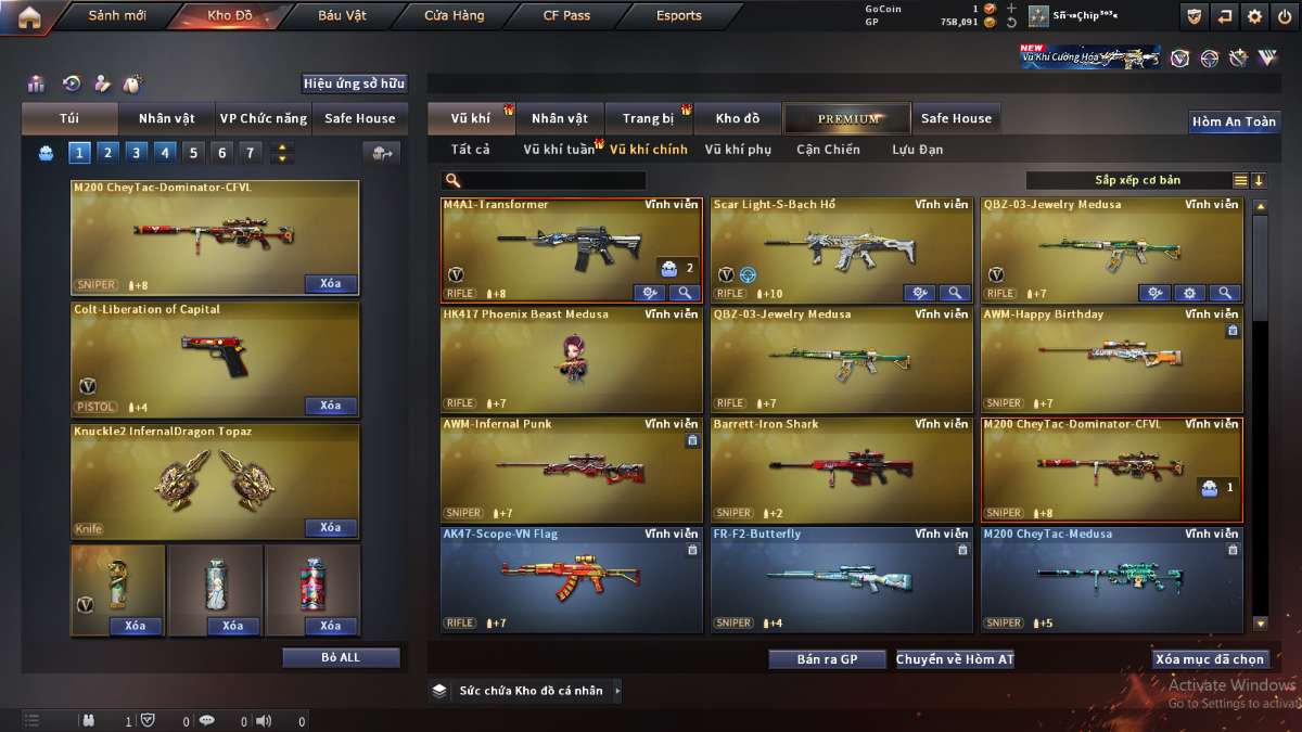shop acc cf uy tin gia re